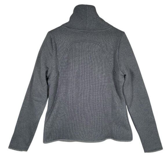 Indyeva Toga Sweater Women M Polartec Fleece Pullover Zippered Pocket Storm Grey - Picture 2 of 12
